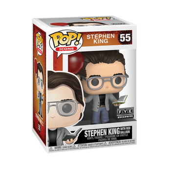 49792POP Icons: Stephen King w/Red Balloon (FYE) collectible image