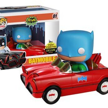 1966 Red Batmobile w/ Green Batman collectible image
