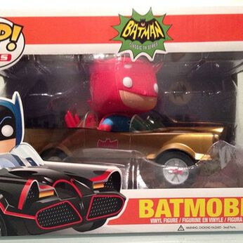 1966 Gold Batmobile w/ Red Batman collectible image