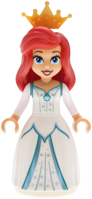 Ariel - Human, Medium Tan, White Dress, Pearl Gold Tiara collectible image